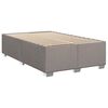 vidaXL Box spring postelja z vzmetnico taupe 90x190 cm blago