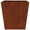 vidaXL Garden Planters 2 kosa 40x40x40 cm Weathering Steel