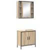 vidaXL Komplet pohi&scaron;tva za kopalnico 2 kos Rjava 60 x 30 x 60 cm