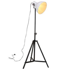 vidaXL Stoječa svetilka 25 W bela 61x61x90/150 cm E27