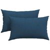 vidaXL Blazine za kavč 2 kos blago Modra 50 x 30 cm
