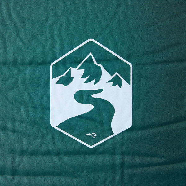 vidaXL Samonapihljivo leži&scaron;če za kampiranje z blazino 1 osebo zeleno