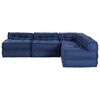 vidaXL Modularni kavč 4 pcs Indigo blago