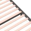 vidaXL Posteljni okvir siv iz trdnega lesa 75x190 cm