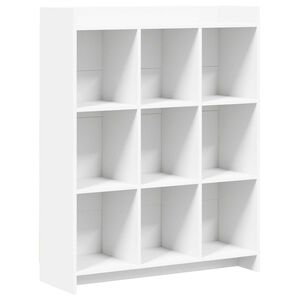 vidaXL Knjižna omara Bela 87,5 x 30 x 111 cm Inženirski les