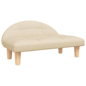 vidaXL Pasja postelja krem 70x52x30 cm blago