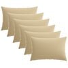 vidaXL Prevleka za blazino 6 pcs HEERLEN Bež 50 x 80 cm Poliester