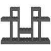 vidaXL Stojalo za rastline sivo 104,5x25x77,5 cm trdna borovina