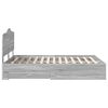 vidaXL Konstrukcija postelje Siva Sonoma 160 x 200 cm Konstruiran les
