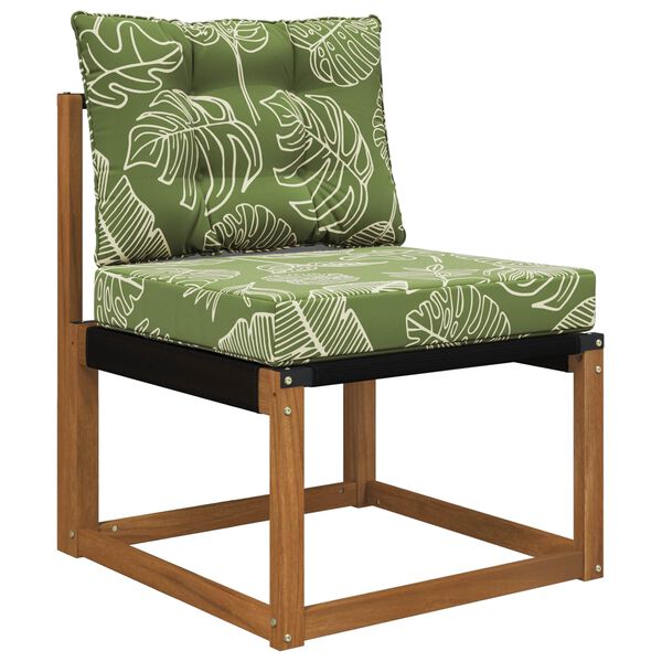 vidaXL Zunanja blazina za kavč 2 pcs Listnati dizajn Poliester