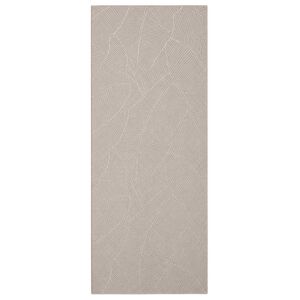 vidaXL Preproga IZA Bež 80 x 200 cm 100% poliester Nizek flor