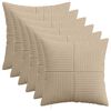 vidaXL Prevleka za blazino 6 pcs ALMELO Taupe 40 x 40 cm korduroy