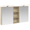 vidaXL Komplet omaric za kopalnico 3 kos 130 x 14,5 x 70 cm