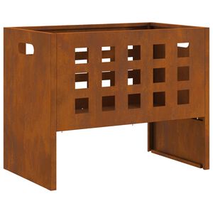 vidaXL Ogenj Rjava 50 x 30 x 40 cm Jeklo