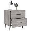 vidaXL Nočna omarica 2 kosa siva sonoma 40x35x47,5 cm inženirski les