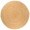 vidaXL Preproga iz pletene jute 210 cm okrogla
