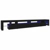 vidaXL TV omarica z LED lučkami črna 290x36,5x40 cm