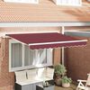 vidaXL Retraktilna tenda Burgundija 300 x 200 cm blago