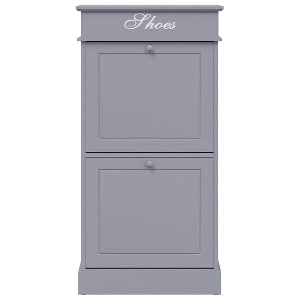 vidaXL Omarica za čevlje siva 50x28x98 cm les pavlovnije