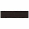 vidaXL Mizna plo&scaron;ča te. rjava 200x50x(2-4)cm obdelana trdna hrastovina