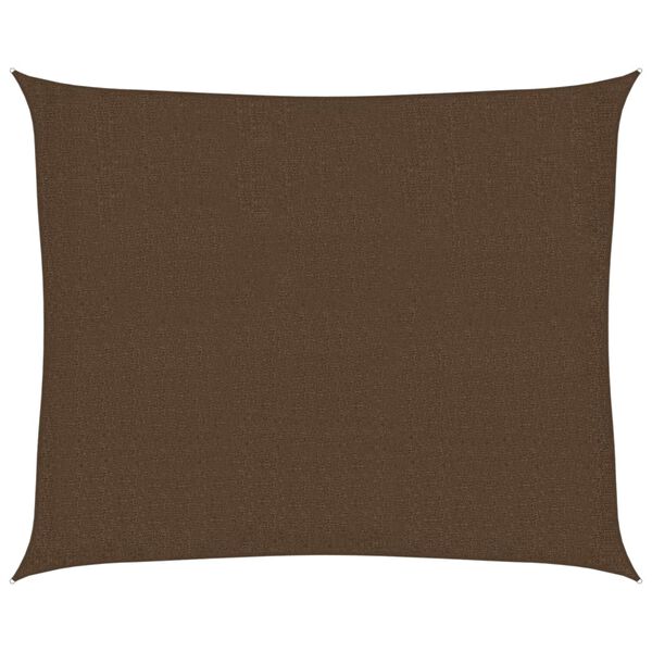 vidaXL Senčno jadro 160 g/m&sup2; rjavo 2,5x3 m HDPE