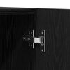 vidaXL Garderobna omara z vrati Črna Orehovina 90 x 52 x 200 cm