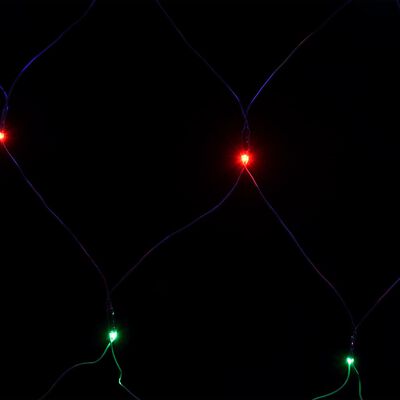 vidaXL Novoletna svetlobna mreža večbarvna 3x2 m 204 LED lučk