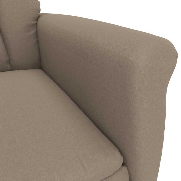 vidaXL Reclinerska stolica taupe Taupe 70.5 x 96.5 x 95 cm Poliester