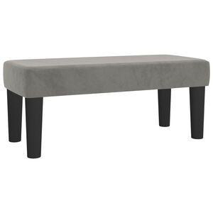 vidaXL Klop svetlo siva 70x30x30 cm žamet