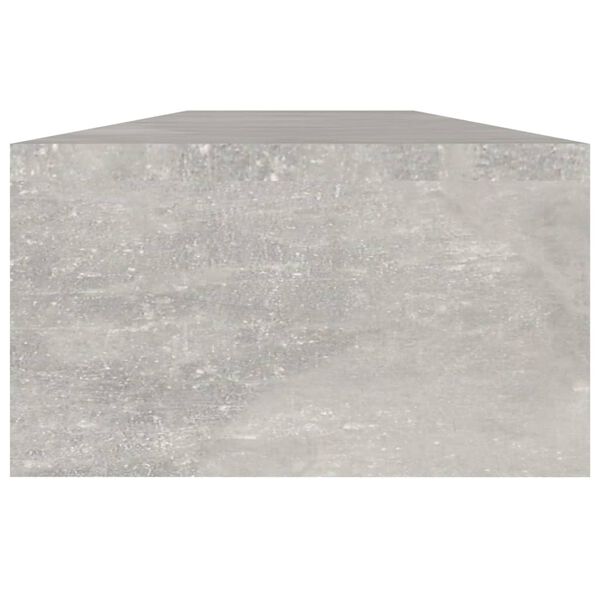 vidaXL Stojalo za monitor betonsko sivo 110x23,5x9 cm inženirski les