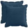 vidaXL Prevleka za blazino 2 kos HOUTEN Temno modra 35 x 35 cm