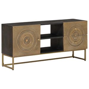 vidaXL TV omarica s predalom s polico Medenina 105 x 30 x 50 cm