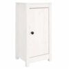 vidaXL Komoda bela 39x35x80 cm trdna borovina