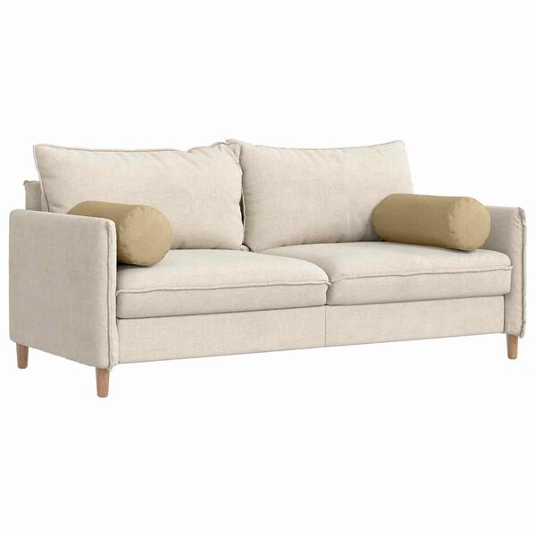 vidaXL Blazine 2 pcs Siva zelena &Oslash; 25 x 70 cm Žametna tkanina