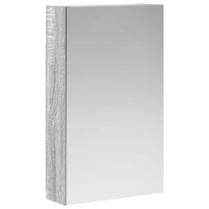 vidaXL Kopalni&scaron;ka ogledalna omara Siva Sonoma 30 x 10,5 x 50 cm