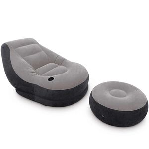 Intex Napihljiv stol s taburejem Ultra Lounge Relax 68564NP