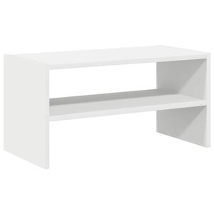 vidaXL Regal za čevlje zložljiva bel 60x30x30,5 cm