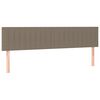 vidaXL Posteljno vzglavje taupe 160x5x78/88 cm blago