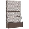 vidaXL Gredni pergola sadilnik Rjava 105 x 30 x 170 cm Kovina