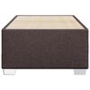 vidaXL Posteljni okvir brez vzmetnice temno rjav 100x200 cm blago