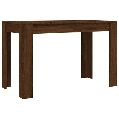 vidaXL Jedilna miza rjavi hrast 120x60x76 cm inženirski les