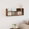 vidaXL Regal za revije Dimljeni oreh 80 x 12 x 30 cm Konstruiran les