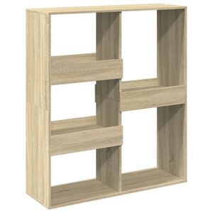 vidaXL Knjižna omara/pregrada sonoma hrast 100x33x115 cm