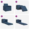 vidaXL Sofa postelja 60cm Modra blago