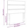 vidaXL Vzglavje Črna Orehovina 100 cm Konstruiran les