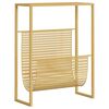 vidaXL Stojalo za revije zlato 35x15x45 cm jeklo