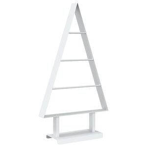 vidaXL Kovinsko božično drevesce KUOPIO 60 cm Jeklo Bela
