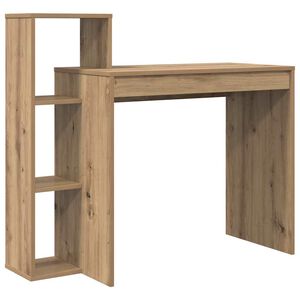 vidaXL Miza Umetni hrast Inženirski les 100 x 40 x 90 cm