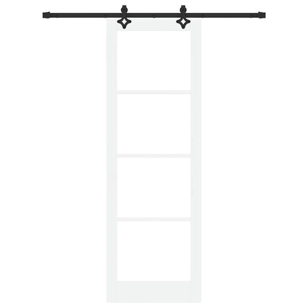 vidaXL Drsna vrata ORKDAL Bela in črna 78 x 232 cm