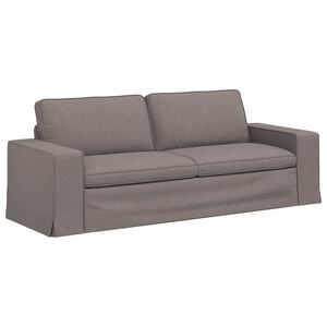 vidaXL Kavč Taupe 222 x 80 x 82 cm blago